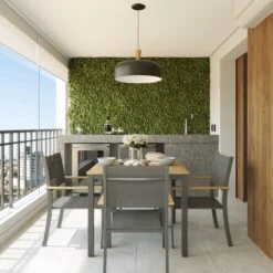 NATERIAL - Tuintafel Vierkant ORIS - 4 Personen - Houten Tafel 90x90 Cm - Aluminium - Met Houten Blad - Eucalyptus -Tuingereedschap Serie Winkel 1200x1200 1408