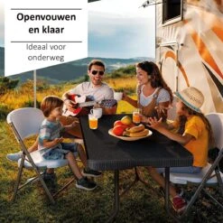 Sens Design Tuintafel Kunststof - Campingtafel Inklapbaar - Rotan-Look -Tuingereedschap Serie Winkel 1200x1200 1424