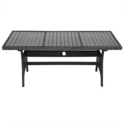 Casaria Polyrattan Tuintafel - WPC Tafelblad 190x90x74 Cm – Zwart 14 Casaria Polyrattan Tuintafel - WPC Tafelblad 190x90x74 Cm – Zwart -Tuingereedschap Serie Winkel 1200x1200 1437