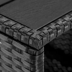 Casaria Polyrattan Bijzettafel - WPC Tafelblad 45x45x40cm – Zwart -Tuingereedschap Serie Winkel 1200x1200 1459