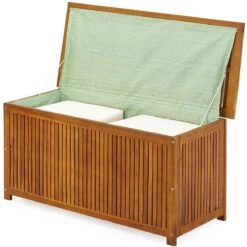 Casaria Opbergbox Acacia Hout – Weerbestendig 115cm - Bruin -Tuingereedschap Serie Winkel 1200x1200 1515