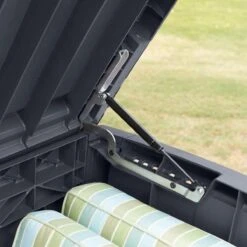 Keter - Borneo Opbergbox - 416 Liter - 129.5 X 62.5 X 70 Cm - Antraciet -Tuingereedschap Serie Winkel 1200x1200 1522