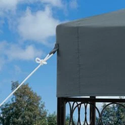 Casaria Paviljoen Lorca 3x3m - UV-bescherming 50+ Metaal - Antraciet -Tuingereedschap Serie Winkel 1200x1200 1576