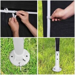 MaxxGarden Partytent - Feesttent Paviljoen - 3x3m - Antraciet -Tuingereedschap Serie Winkel 1200x1200 1598