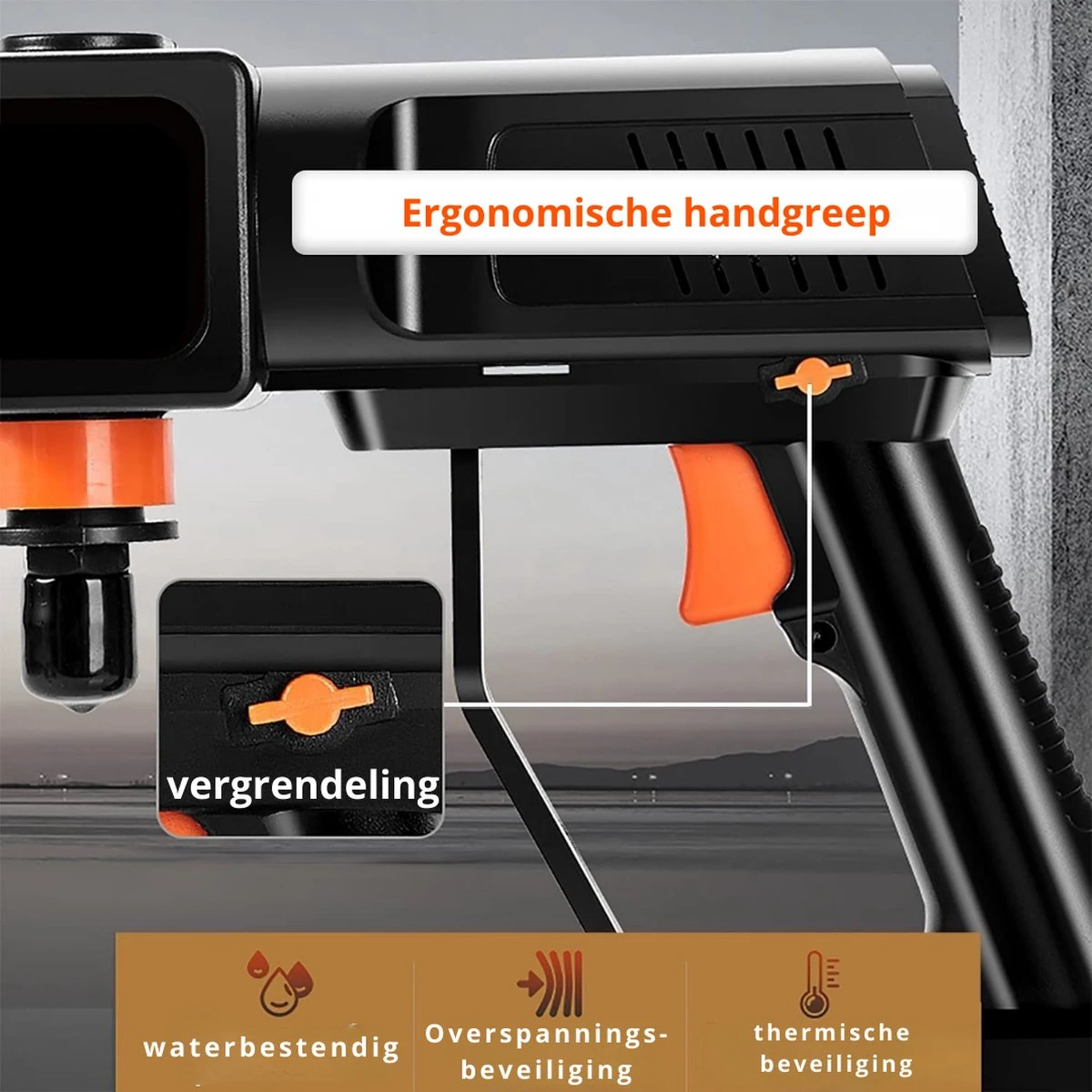 Hogedrukreiniger - Draagbaar - Auto Wasmachine - Hogedrukreiniger 4 Hogedrukreiniger - Draagbaar - Auto Wasmachine - Hogedrukreiniger - Afbeelding 2