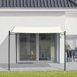 Outsunny Pergola Partytent Paviljoen Overkapping Tent Metaal Crème 297x297 Cm 84C-038 -Tuingereedschap Serie Winkel 1200x1200 1623