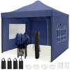 LifeGoods Partytent - 3x3 M - Zijwanden - Easy Up - Opvouwbaar - Waterdicht - Draagtas Met Wieltjes - Donkerblauw -Tuingereedschap Serie Winkel 1200x1200 1649
