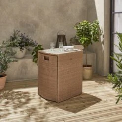 Alice's Garden Balkonset Doppio - 2 Stoelen - Inschuifbaar - Wicker - Beige -Tuingereedschap Serie Winkel 1200x1200 1683