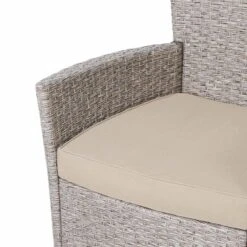 Casaria Polyrattan Tuinset - 4 Stoelen & Tafel 90x90 Cm - Beige Grijs -Tuingereedschap Serie Winkel 1200x1200 1744