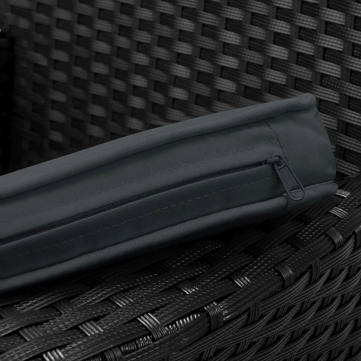 Polyrotan Balkonset - Bayamo - 3-delig - Zwart 10 Polyrotan Balkonset - Bayamo - 3-delig - Zwart - Afbeelding 8