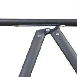 Tuinset 4 + 1 Klapstoelen Tuintafel – Aluminium 80x80cm - Grijs -Tuingereedschap Serie Winkel 1200x1200 1756