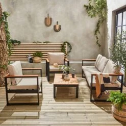 Loungeset 5 Plaatsen Van Aluminium En Eucalyptus – NAZCA – Antraciet Structuur, Lichtgrijs Kussens 17 Loungeset 5 Plaatsen Van Aluminium En Eucalyptus – NAZCA – Antraciet Structuur, Lichtgrijs Kussens -Tuingereedschap Serie Winkel 1200x1200 1805