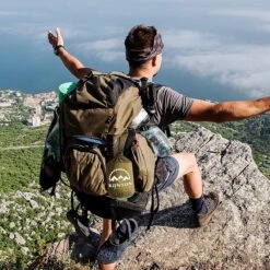 Kanyon Hangmat - Incl. Karabijnhaken En Riemen - Licht Parachutestof - 260 X 140 Cm - Tot 200kg - Groen/Khaki -Tuingereedschap Serie Winkel 1200x1200 1968