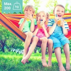 Dubbele Hangmat Rood Met Spreidstok - 1 Of 2 Persoons - Lig Oppervlak 190x150cm - Lengte 260cm -Tuingereedschap Serie Winkel 1200x1200 1972