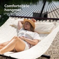 Vita5 Hangmat Met Standaard En Spreidstok – 2 Persoons – Incl. Bekerhouder - Afneembaar Kussen – Uv-bestendig – Beige 17 Vita5 Hangmat Met Standaard En Spreidstok – 2 Persoons – Incl. Bekerhouder - Afneembaar Kussen – Uv-bestendig – Beige -Tuingereedschap Serie Winkel 1200x1200 1990