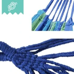 Dubbele Hangmat Blauw - 1 Of 2 Persoons - Lig Oppervlak 190x150cm - Lengte 260cm -Tuingereedschap Serie Winkel 1200x1200 2023