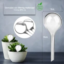 Waterdruppelaar Set Van 12 Stuks - Waterdruppelaar Voor Planten - Watergeefsysteem - Waterbol Irrigatiesysteem - Automatisch Druppelsysteem Voor Kamerplanten & Tuin - Watergever - Transparant - 15cm 14 Waterdruppelaar Set Van 12 Stuks - Waterdruppelaar Voor Planten - Watergeefsysteem - Waterbol Irrigatiesysteem - Automatisch Druppelsysteem Voor Kamerplanten & Tuin - Watergever - Transparant - 15cm -Tuingereedschap Serie Winkel 1200x1200 2134
