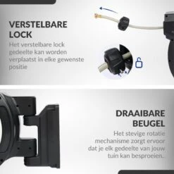 Buxibo - Wandslangenbox 20 Meter + 2 Meter - Tuinslang Met Haspel - 9 Sproei Standen - Slangenhouder 180° Draaibaar - Tuinslanghaspel Zwart+ Gratis Sproeier - Zwart -Tuingereedschap Serie Winkel 1200x1200 2150