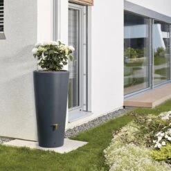 Garantia 2in1 Regenton - VASO - 220 Liter - Antraciet -Tuingereedschap Serie Winkel 1200x1200 2391