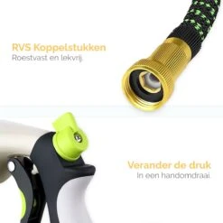 Goliving Tuinslang Flexibel - 30 Meter - Uitrekbare Tuinslang Sproeier - Tuinsproeier - Zwart - Acht Standen - Met Opbergtas -Tuingereedschap Serie Winkel 1200x1200 2453