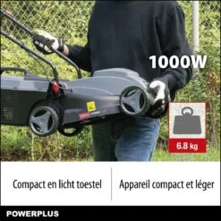 Powerplus POWEG63703 Elektrische Grasmaaier - Grasmachine Voor Kleine Tuin - 1000 W - 32cm Maaibreedte - 30L Opvangbak - Verstelbare Maaihoogte -Tuingereedschap Serie Winkel 1200x1200 251