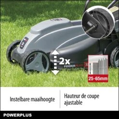 Powerplus POWEG63703 Elektrische Grasmaaier - Grasmachine Voor Kleine Tuin - 1000 W - 32cm Maaibreedte - 30L Opvangbak - Verstelbare Maaihoogte -Tuingereedschap Serie Winkel 1200x1200 254
