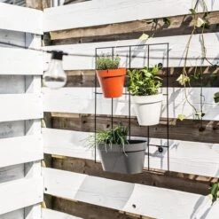 Elho Loft Urban Green Wall Rek 48 - Accessoires Voor Buiten - Ø 47.3 X H 59.0 Cm - Zwart/Living Black -Tuingereedschap Serie Winkel 1200x1200 2572