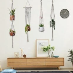 4 Stuks Plantenhangers - Boho Handgeweven Katoen Hangpot Voor Binnen/Buiten - Bloempot Met Kralen - Macramé Touw/Koord Hangplant Houder - Bohemian Wandhanger Decoratie - Verticale Tuin Plant Hanger Bloempothouder Planthanger Wit 15 4 Stuks Plantenhangers - Boho Handgeweven Katoen Hangpot Voor Binnen/Buiten - Bloempot Met Kralen - Macramé Touw/Koord Hangplant Houder - Bohemian Wandhanger Decoratie - Verticale Tuin Plant Hanger Bloempothouder Planthanger Wit -Tuingereedschap Serie Winkel 1200x1200 2588