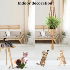 4 Stuks Luxe Jute Plantenhangers - Boho Handgeweven Katoen Hangpot Voor Binnen/Buiten - Hangende Bloempot Met Kralen - Macramé Touw/Koord Hangplant Houder - Bohemian Wandhanger Decoratie - Plant Hanger - Verticale Tuin Bloempothouder Planthanger 16 4 Stuks Luxe Jute Plantenhangers - Boho Handgeweven Katoen Hangpot Voor Binnen/Buiten - Hangende Bloempot Met Kralen - Macramé Touw/Koord Hangplant Houder - Bohemian Wandhanger Decoratie - Plant Hanger - Verticale Tuin Bloempothouder Planthanger -Tuingereedschap Serie Winkel 1200x1200 2634