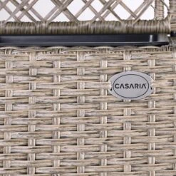Casaria Polyrattan Bloembak – 3 Bakken Klimophek - Crème -Tuingereedschap Serie Winkel 1200x1200 2670