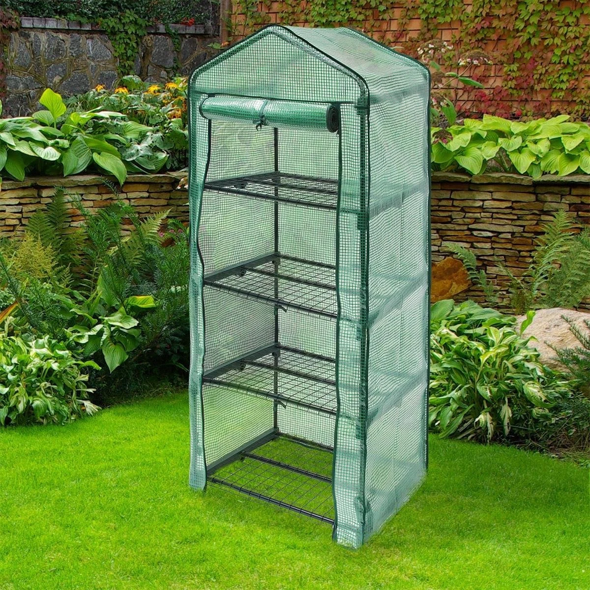 Relaxdays Kas Met Folie Voor In De Tuin Of Op Het Balkon - Tuinkas - Broeikas - Kweekkas - 4 5 Relaxdays Kas Met Folie Voor In De Tuin Of Op Het Balkon - Tuinkas - Broeikas - Kweekkas - 4 - Afbeelding 3