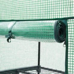 Relaxdays Kas Met Wielen - Tuinkas 3 Etages - Broeikas Kweekkas Tuin / Balkon 130 Cm Hoog - PE -Tuingereedschap Serie Winkel 1200x1200 2709