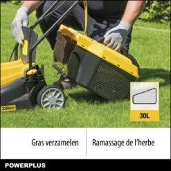 Powerplus POWXG6212T Elektrische Grasmaaier - Grasmachine Voor Kleine En Middelgrote Tuin - 1300W - Maaibreedte 320mm - Verstelbare Maaihoogte - 30L Opvangbak - Incl. Grastrimmer 250W -Tuingereedschap Serie Winkel 1200x1200 350