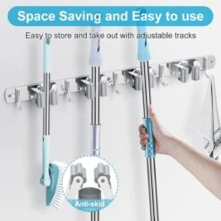 BOTC Bezemhouder - 5 Houders 6 Haken Bezem Ophangsysteem - Zeflklevend - Opbergsysteem - Ophanghaken - Tuingereedschap - Gereedschap Opbergen 10 BOTC Bezemhouder - 5 Houders 6 Haken Bezem Ophangsysteem - Zeflklevend - Opbergsysteem - Ophanghaken - Tuingereedschap - Gereedschap Opbergen -Tuingereedschap Serie Winkel 1200x1200 400