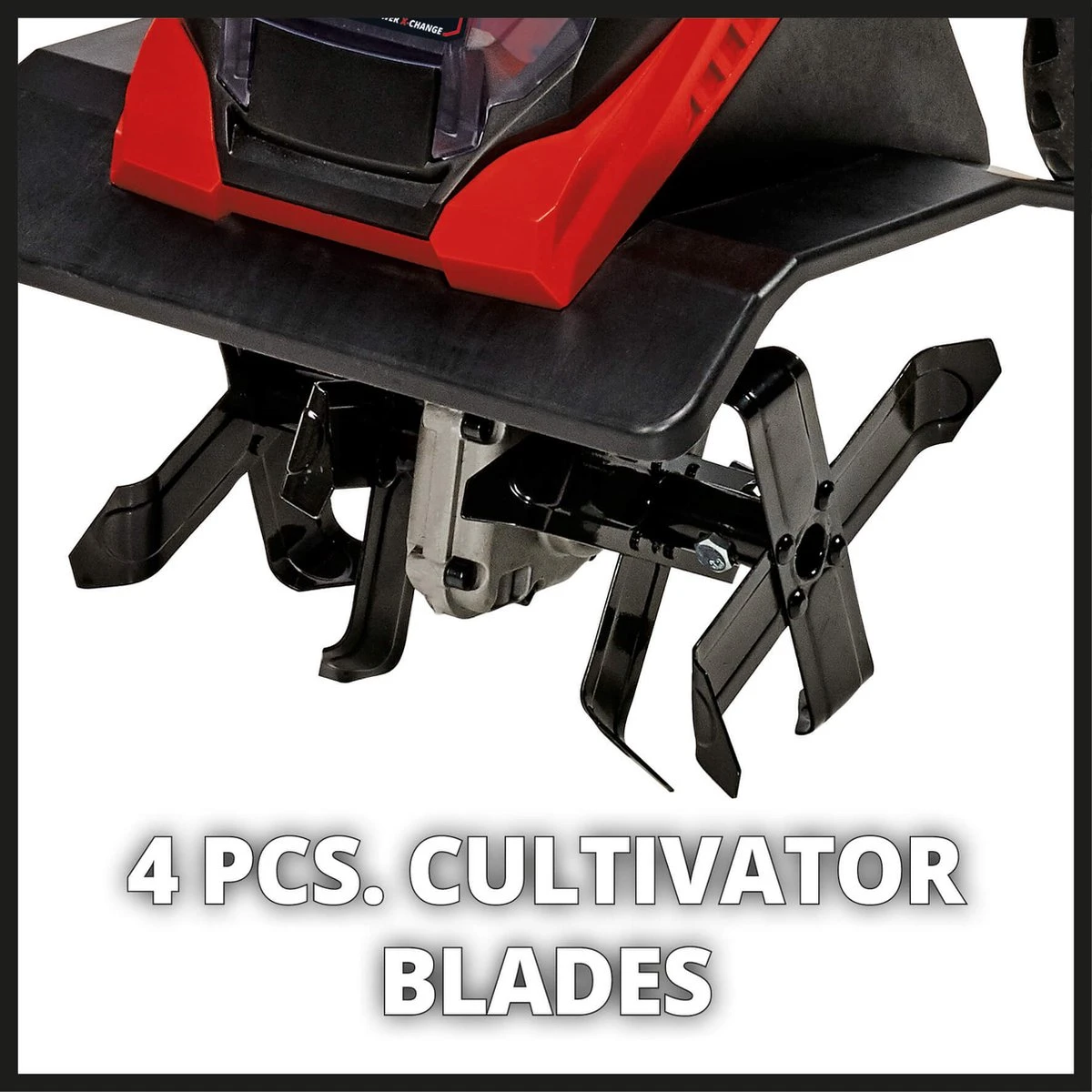 Einhell Accu Grondfrees GE-CR 30 Li-Solo Power X-Change (Li-Ion - 36 V - 30 Cm Werkbreedte - 20 Cm Werkdiepte - Robuuste Hakmessen - 2-punts Veiligheidsschakelaar - Zonder Accu En Lader) 5 Einhell Accu Grondfrees GE-CR 30 Li-Solo Power X-Change (Li-Ion - 36 V - 30 Cm Werkbreedte - 20 Cm Werkdiepte - Robuuste Hakmessen - 2-punts Veiligheidsschakelaar - Zonder Accu En Lader) - Afbeelding 3