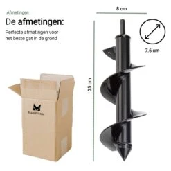 MaatWorkz - Grondboor - 25 CM - Boormachine - Bollenplanter - Moestuin - Palenboor - Boor - Tuin 19 MaatWorkz - Grondboor - 25 CM - Boormachine - Bollenplanter - Moestuin - Palenboor - Boor - Tuin -Tuingereedschap Serie Winkel 1200x1200 483
