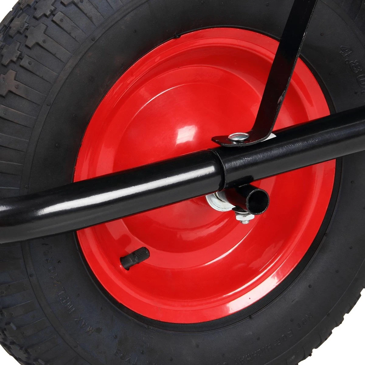 Gardebruk Kruiwagen 100 L - Kunststof Kuip – Tot 150KG Groen 14 Gardebruk Kruiwagen 100 L - Kunststof Kuip – Tot 150KG Groen - Afbeelding 12