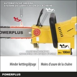 Powerplus POWXG1032 Elektrische Kettingzaag - 900W - Zwaardlengte 300mm - Automatische Kettingsmering - Incl. 1x Ketting En 1x Zwaard 13 Powerplus POWXG1032 Elektrische Kettingzaag - 900W - Zwaardlengte 300mm - Automatische Kettingsmering - Incl. 1x Ketting En 1x Zwaard -Tuingereedschap Serie Winkel 1200x1200 522