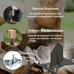 Miseru Houtklover – Geen Bijl Nodig – No Axe - Houtsplijter – Houtkliever – HANDMADE In Holland - Houtklover Voor Aanmaakhout – Metaal 13 Miseru Houtklover – Geen Bijl Nodig – No Axe - Houtsplijter – Houtkliever – HANDMADE In Holland - Houtklover Voor Aanmaakhout – Metaal -Tuingereedschap Serie Winkel 1200x1200 527