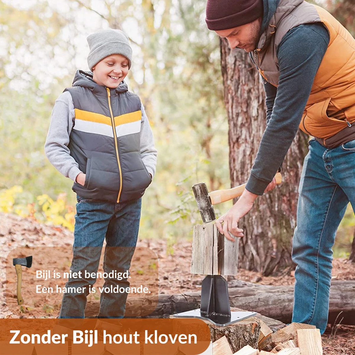 Miseru Houtklover – Geen Bijl Nodig – No Axe - Houtsplijter – Houtkliever – HANDMADE In Holland - Houtklover Voor Aanmaakhout – Metaal 7 Miseru Houtklover – Geen Bijl Nodig – No Axe - Houtsplijter – Houtkliever – HANDMADE In Holland - Houtklover Voor Aanmaakhout – Metaal - Afbeelding 5