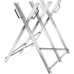 Merkloos Monzana Zaagbok - Metaal Opvouwbaar 83x81x88cm - Zilver -Tuingereedschap Serie Winkel 1200x1200 572