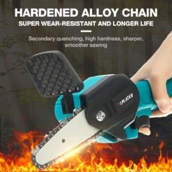 Merkloos Mini Accu Kettingzaag - 4 Inch Elektrische Boomzaag - Handkettingzaag - Met 2 Accu En 1 Oplader - Voor Tuinboom Ranch Bomen Snijden Hout- Blauw 33 Merkloos Mini Accu Kettingzaag - 4 Inch Elektrische Boomzaag - Handkettingzaag - Met 2 Accu En 1 Oplader - Voor Tuinboom Ranch Bomen Snijden Hout- Blauw -Tuingereedschap Serie Winkel 1200x1200 672