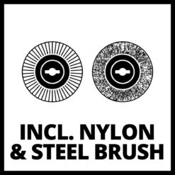 Einhell Accu Voegenreiniger GE-CC 18 Li-Solo Power X-Change (Li-Ion - 18 V - 1200 T/min - Borsteldiameter 10 Cm - Incl. Staal- En Nylonborstel - Zonder Accu En Lader) -Tuingereedschap Serie Winkel 1200x1200 727