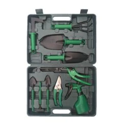 Merkloos 10-Delige Tuingereedschap Set Inclusief Opbergkoffer - Tuinierset - Tuinsetje - Gereedschap Voor Tuin - Tuinschaar - Tuinschepje - Bloemenschaar - Voegenkrabber - Plantenspuit - Grasschaar - Bloemenschep - Tuinhark -Tuingereedschap Serie Winkel 1200x1200 830