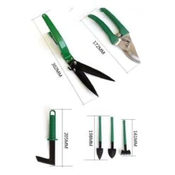 Merkloos 10-Delige Tuingereedschap Set Inclusief Opbergkoffer - Tuinierset - Tuinsetje - Gereedschap Voor Tuin - Tuinschaar - Tuinschepje - Bloemenschaar - Voegenkrabber - Plantenspuit - Grasschaar - Bloemenschep - Tuinhark -Tuingereedschap Serie Winkel 1200x1200 833