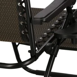 Springos Tuinstoel | Ligstoel | Opvouwbaar | Verstelbaar | Ergonomische Hoofdsteun | Bruin / Zwart -Tuingereedschap Serie Winkel 1200x1200 861