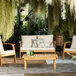 Houten Loungeset 4 Plaatsen - Ushuaïa -ecru Kussens, Bank, Fauteuils En Lage Tafel Van Acacia, Design 7 Houten Loungeset 4 Plaatsen - Ushuaïa -ecru Kussens, Bank, Fauteuils En Lage Tafel Van Acacia, Design -Tuingereedschap Serie Winkel 1200x1200 871