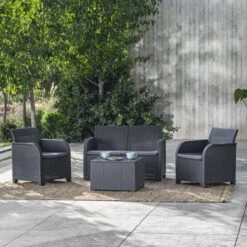 Keter Tuinbank 2-zits Rosalie Grafietkleurig -Tuingereedschap Serie Winkel 1200x1200 886