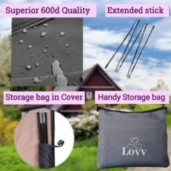 Parasolhoes Voor Zweefparasol–Waterdicht-met Rits En Stok-Superieure Kwaliteit-280cm X 81cm -Tuingereedschap Serie Winkel 1200x1200 951