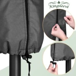 Kingsleeve Parasolhoes Tot Ø 330cm - Weerbestendig Robuust - Grijs -Tuingereedschap Serie Winkel 1200x1200 961